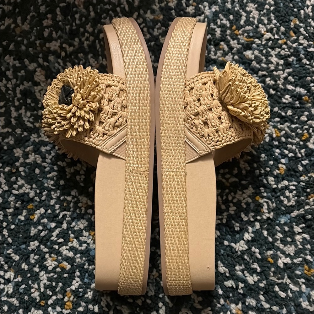 Dolce Vita Floral Tan Sandals - Picture 2 of 4